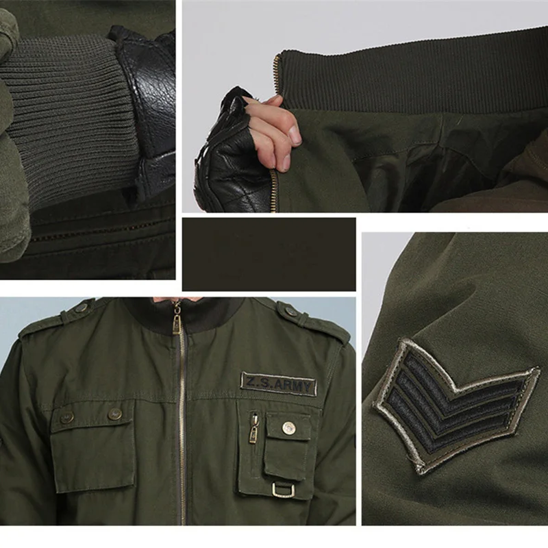 New Tactical Bomber Jacket Men Winter Cotton Army Military Jacket Men's Pilot Jacket Autumn Casual Cargo Military Uniform Coat
New Tactical Bomber Jacket Men Winter Cotton Army Military Jacket Men's Pilot Jacket Autumn Casual Cargo Military Uniform Coat