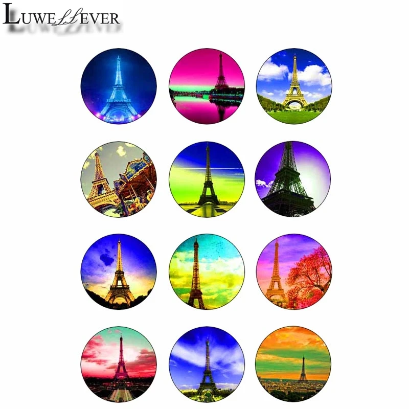 14mm 16mm 12mm 20mm 25mm 334 12pcs/lot Eiffel Tower Mix Round Glass Cabochons Jewelry Findings 18mm Snap Button Charm Bracelet
14mm 16mm 12mm 20mm 25mm 334 12pcs/lot Eiffel Tower Mix Round Glass Cabochons Jewelry Findings 18mm Snap Button Charm Bracelet