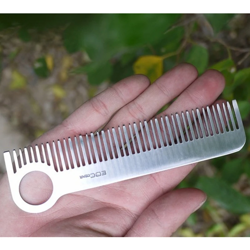 1Pc New Best Selling Portable Stainless Steel Comb Gear Tactical Pocket Comb High Quality Female Health Care Tools Unisex
1Pc New Best Selling Portable Stainless Steel Comb Gear Tactical Pocket Comb High Quality Female Health Care Tools Unisex