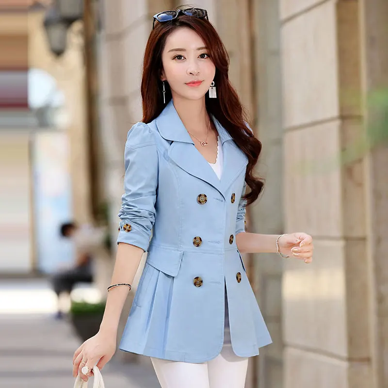 2019 1PC Autumn Spring Women Double Breasted Trench Coat Khaki Vintage Casual Office Lady Business Short Outwear
2019 1PC Autumn Spring Women Double Breasted Trench Coat Khaki Vintage Casual Office Lady Business Short Outwear
