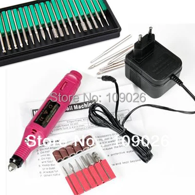 Electric Nail Art File Drill + 36pcs Bits shank 3/32" Manicure -110v - 220v Machine Pedicure Tool
Electric Nail Art File Drill + 36pcs Bits shank 3/32" Manicure -110v - 220v Machine Pedicure Tool