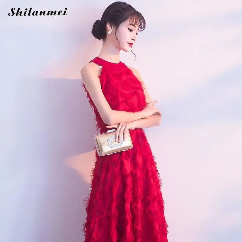 Polyester High Waist Slim Floor-Length Long Evening Party Dress Christmas Gift Red Black Summer Vestidos De Fiesta
Polyester High Waist Slim Floor-Length Long Evening Party Dress Christmas Gift Red Black Summer Vestidos De Fiesta
