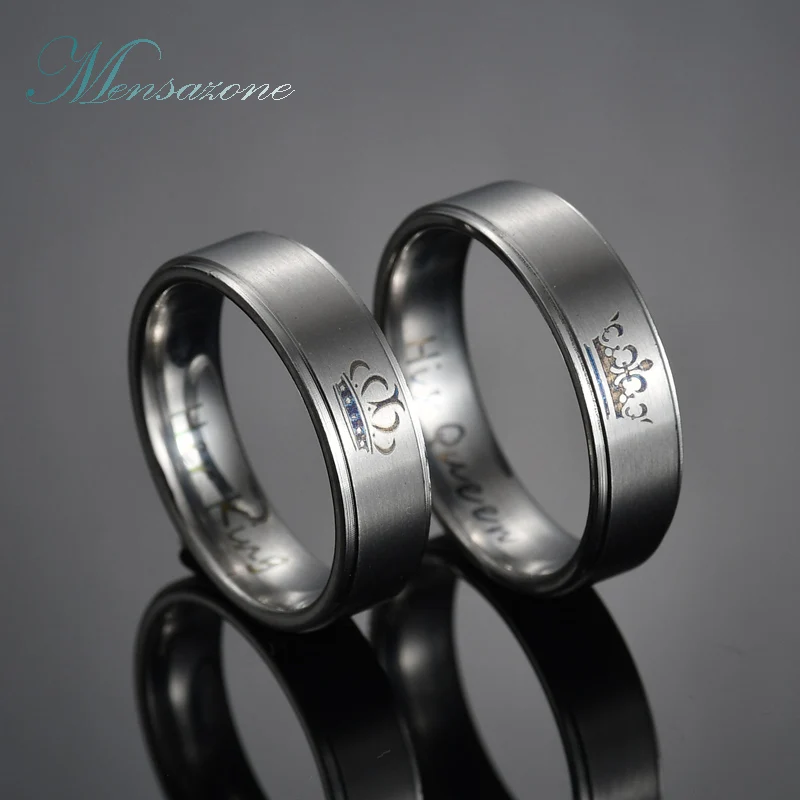 Кольца для влюбленных с надписью его королева|stainless steel jewelry|steel jewelryring stainless |