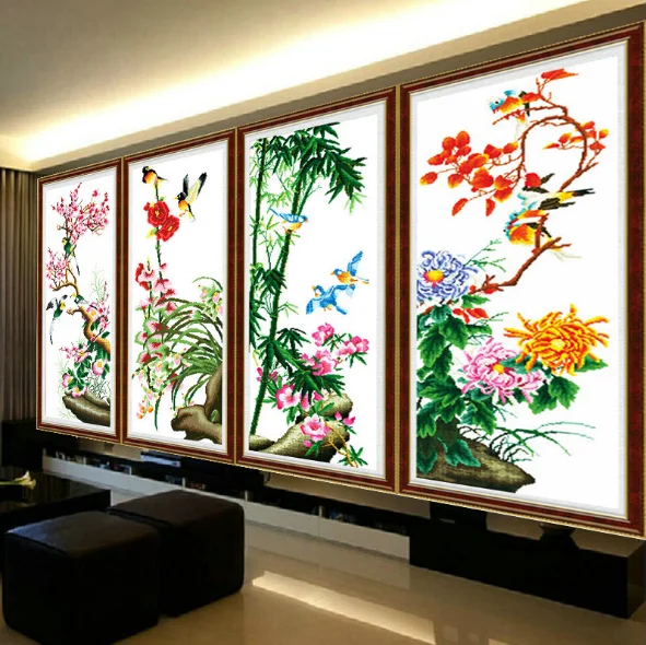 Fragrance of a flower foliage cross stitch kit 11ct pre stamped canvas cotton silk thread handmade embroidery DIY needlework set
Fragrance of a flower foliage cross stitch kit 11ct pre stamped canvas cotton silk thread handmade embroidery DIY needlework set