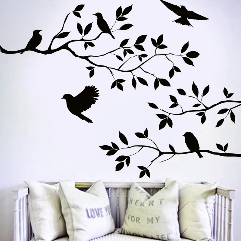 Nice Arts Home Decor Wallpapers Flying Birds Tree Wall Stickers Removable Decal Posters DIY Living Room Mural Decor
Nice Arts Home Decor Wallpapers Flying Birds Tree Wall Stickers Removable Decal Posters DIY Living Room Mural Decor