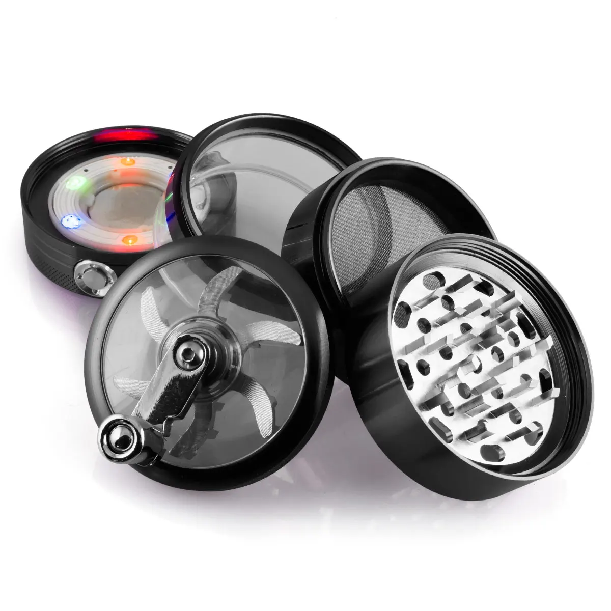 Formax420 62mm LED Aluminum Handle Grinder 5 Parts For Tobacco Crusher Herb Grinder 3 Colors Available
Formax420 62mm LED Aluminum Handle Grinder 5 Parts For Tobacco Crusher Herb Grinder 3 Colors Available