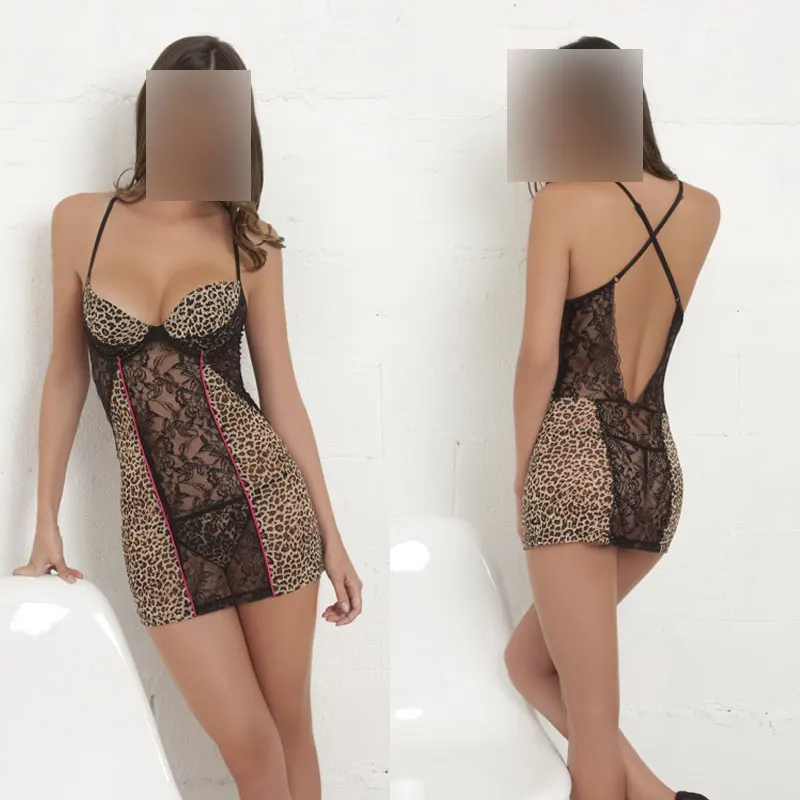Hot Leopard Spaghetti sleepwear Women Lace Deep V Suspender Night sleepwear Satin Sleepwear Nightgown Sexy Lingerie w8252
Hot Leopard Spaghetti sleepwear Women Lace Deep V Suspender Night sleepwear Satin Sleepwear Nightgown Sexy Lingerie w8252