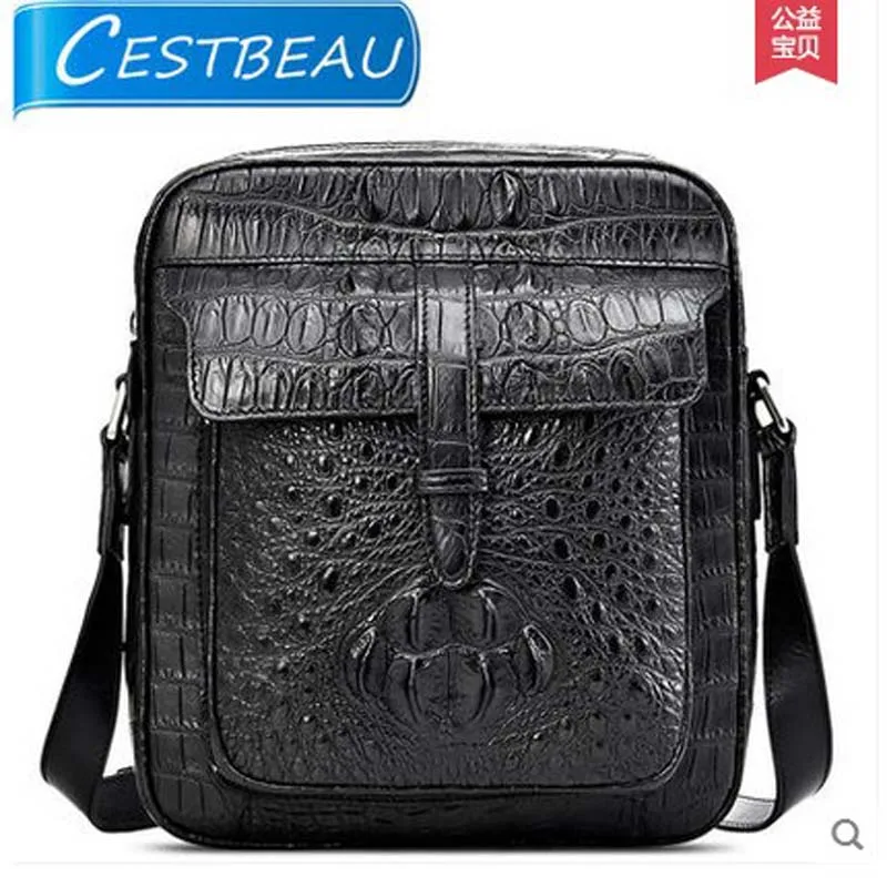 Мужская сумка из крокодиловой кожи Cestbeau, мужская сумка на одно плечо, мужская сумка, посылка для отдыха, мужская сумка-Аллигатор
Мужская сумка из крокодиловой кожи Cestbeau, мужская сумка на одно плечо, мужская сумка, посылка для отдыха, мужская сумка-Аллигатор