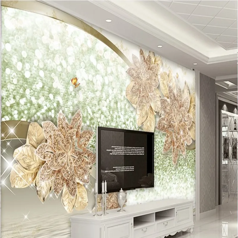 beibehang Large Custom Wallpapers 3d Fantastic 3D Stereo Diamond Floral Jewelry Relief Background Wall Painting
beibehang Large Custom Wallpapers 3d Fantastic 3D Stereo Diamond Floral Jewelry Relief Background Wall Painting