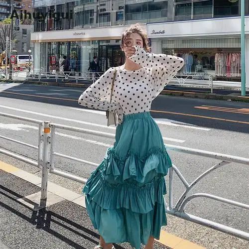 Aihuyigui 2019 Summer Summer And Spring Women Solid Ruffles Skirt Elegant Sweet Waist Loose Fairy Long Loose Casual Skirt Ru017
Aihuyigui 2019 Summer Summer And Spring Women Solid Ruffles Skirt Elegant Sweet Waist Loose Fairy Long Loose Casual Skirt Ru017
