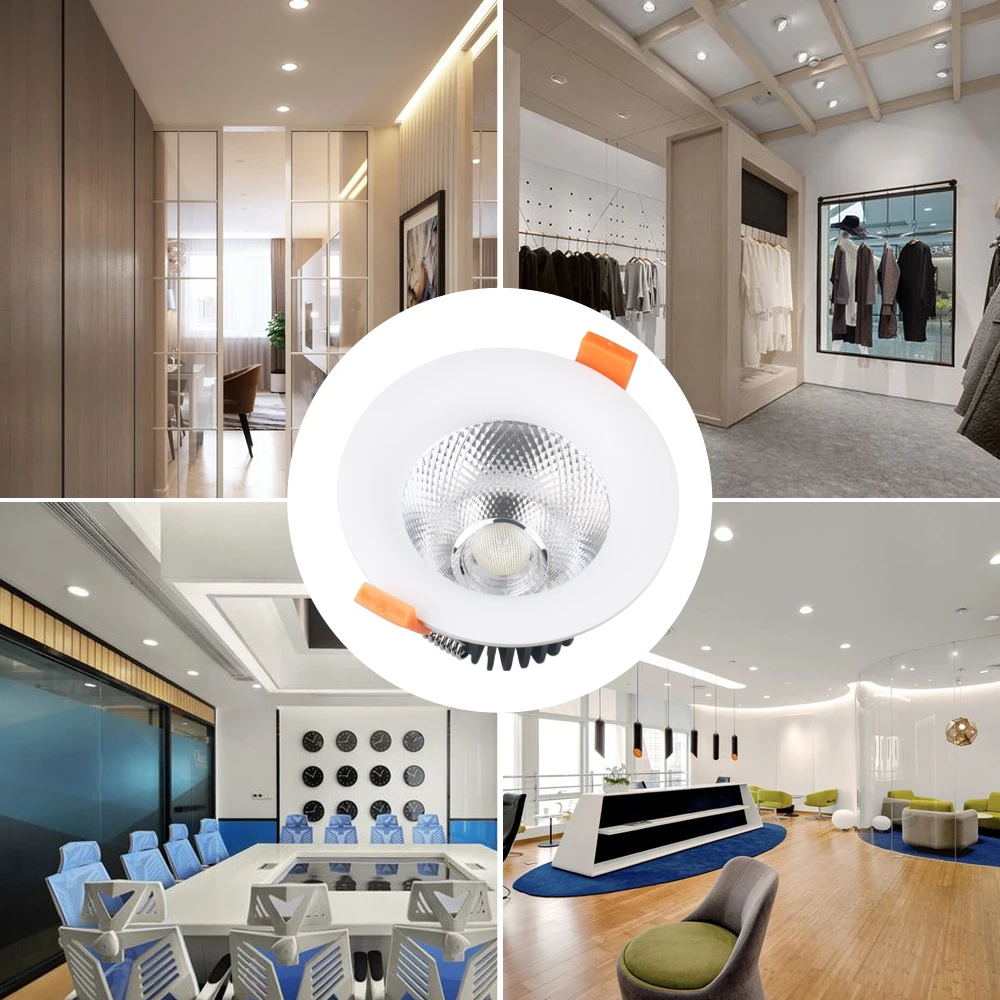 85-265V Led Spot Downlight Dimmable Foyer Kitchen White Aluminum Led Recessed Lights COB Round Led Bulb Bedroom Kitchen Indoor
85-265V Led Spot Downlight Dimmable Foyer Kitchen White Aluminum Led Recessed Lights COB Round Led Bulb Bedroom Kitchen Indoor