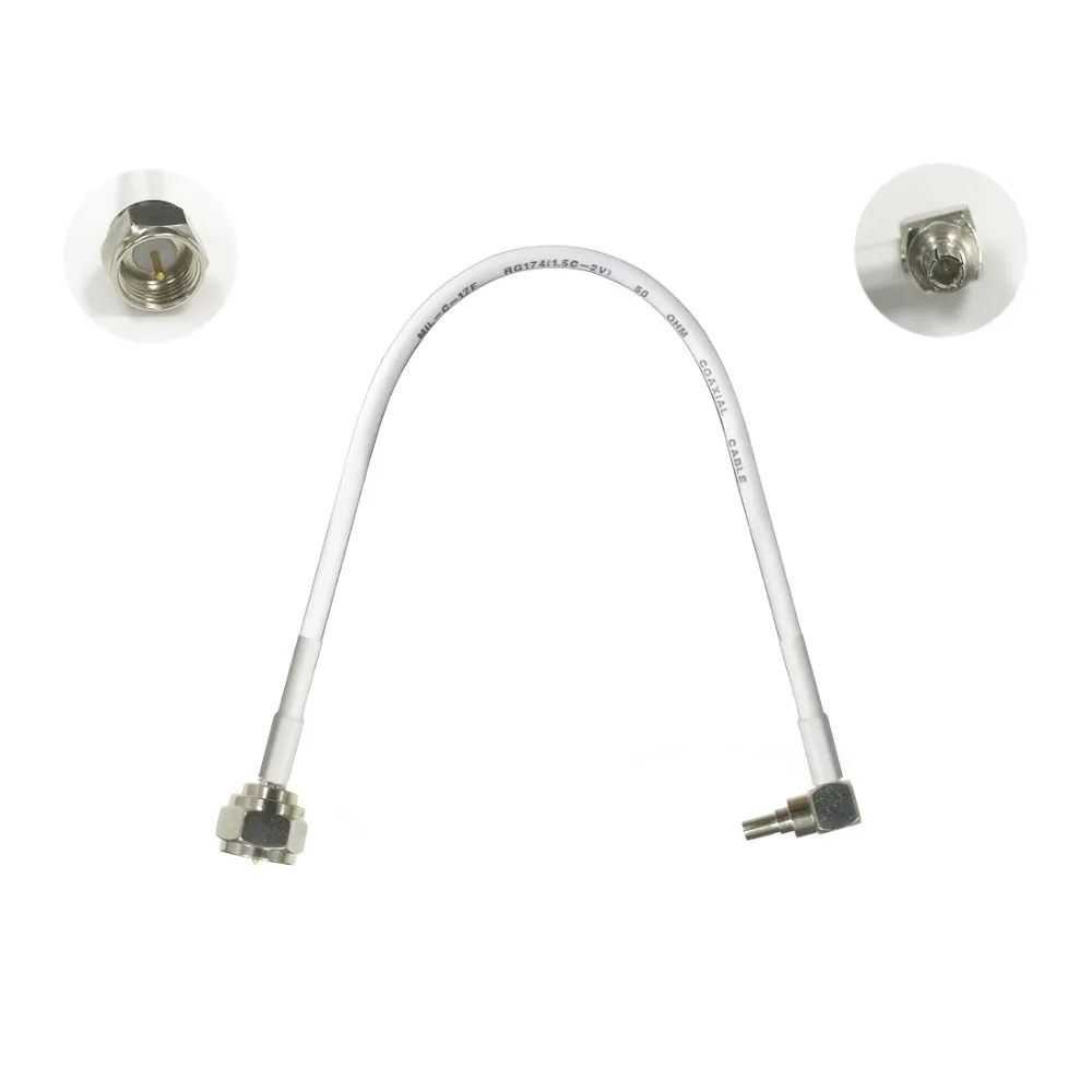 1PC F male plug to CRC9 male Right Angle Connector pigtail cable adapter 15/30/50/100cm low loss high quality wireless router
1PC F male plug to CRC9 male Right Angle Connector pigtail cable adapter 15/30/50/100cm low loss high quality wireless router