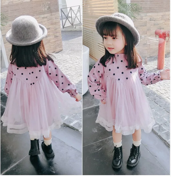 2 3 4 5 6 Y Toddler Girl Dresses Fashion Korean Polka Dot Printing Kids Clothing Long Sleeve Tutu Mesh Stitching Princess Dress
2 3 4 5 6 Y Toddler Girl Dresses Fashion Korean Polka Dot Printing Kids Clothing Long Sleeve Tutu Mesh Stitching Princess Dress