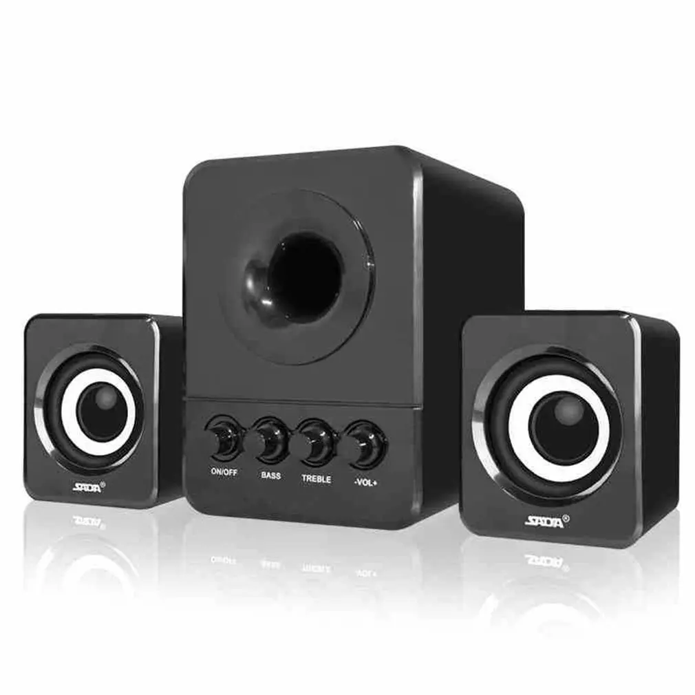 Комбинированный динамик SADA с USB 2 1 проводной мини портативный для настольного
