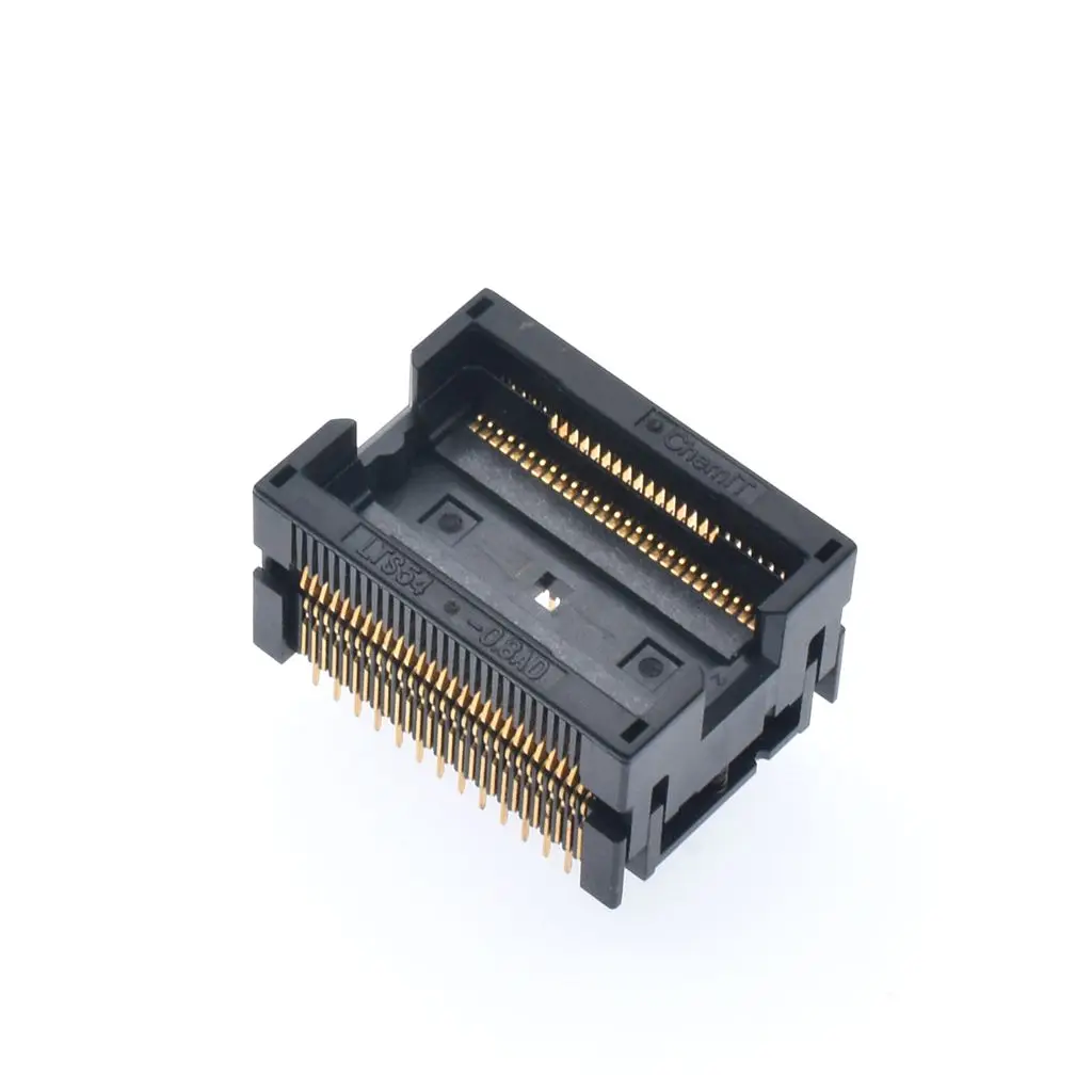 TSOP54 under the pressure of shrapnel test seat tsop54-0.8 test burn Block Block IC adapter
TSOP54 under the pressure of shrapnel test seat tsop54-0.8 test burn Block Block IC adapter