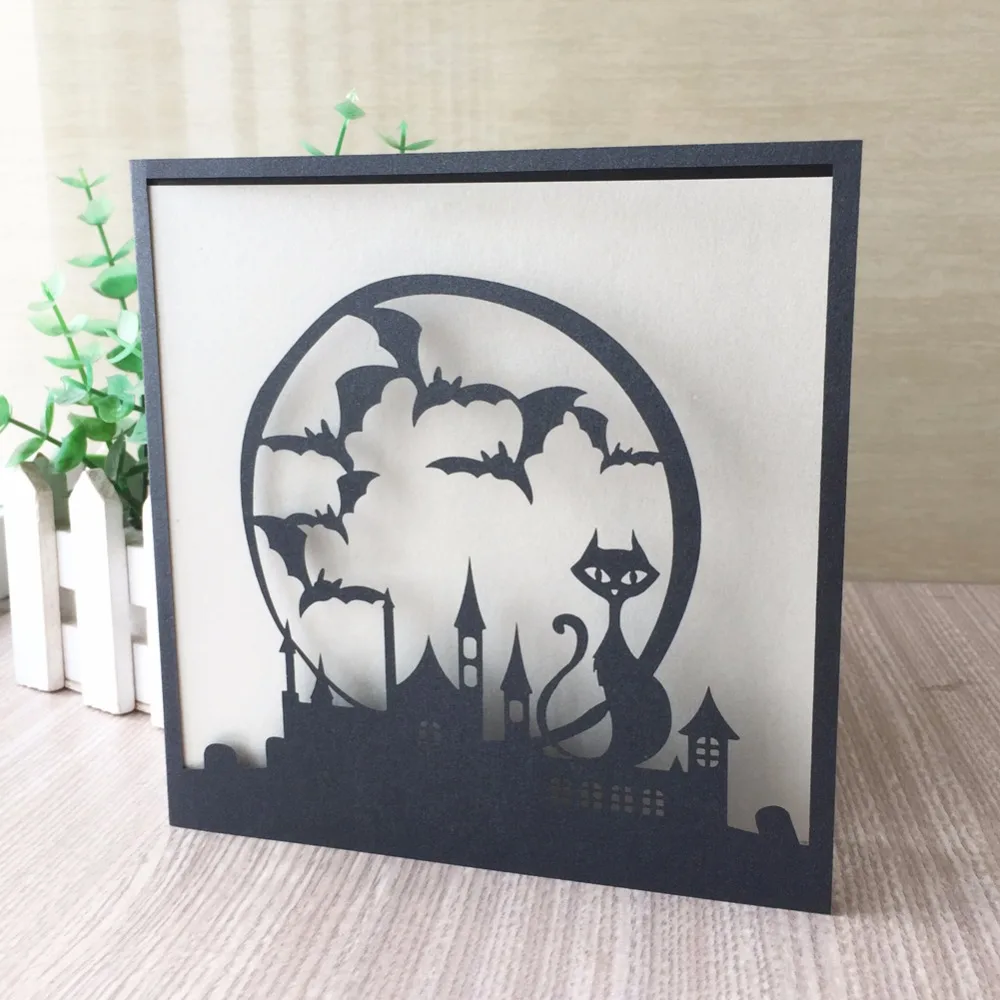 20Pcs/Lot Exquisite Pearl Paper Laser Cut Invitation Card Halloween Decorations Greeting Blessing Card
20Pcs/Lot Exquisite Pearl Paper Laser Cut Invitation Card Halloween Decorations Greeting Blessing Card