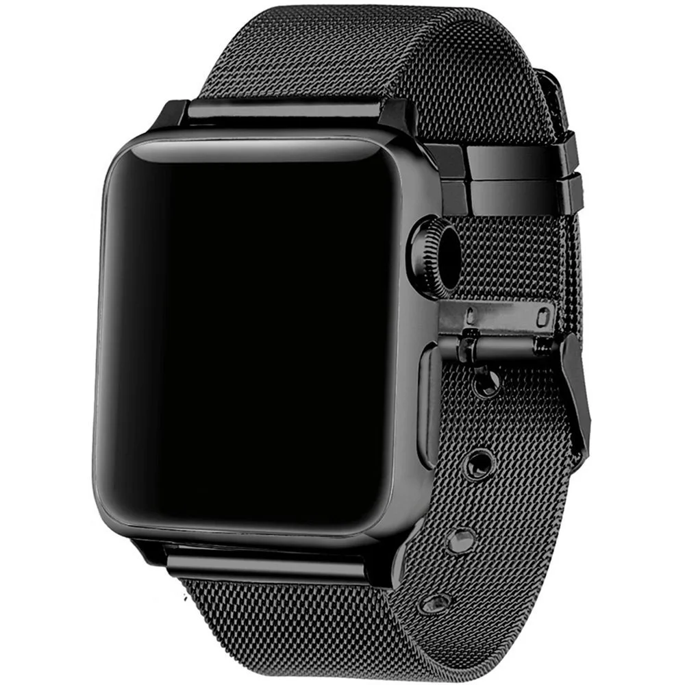 LEONIDAS milanese loop для apple watch Series 3 2 1 сменный Браслет iwatch из нержавеющей стали ремешок