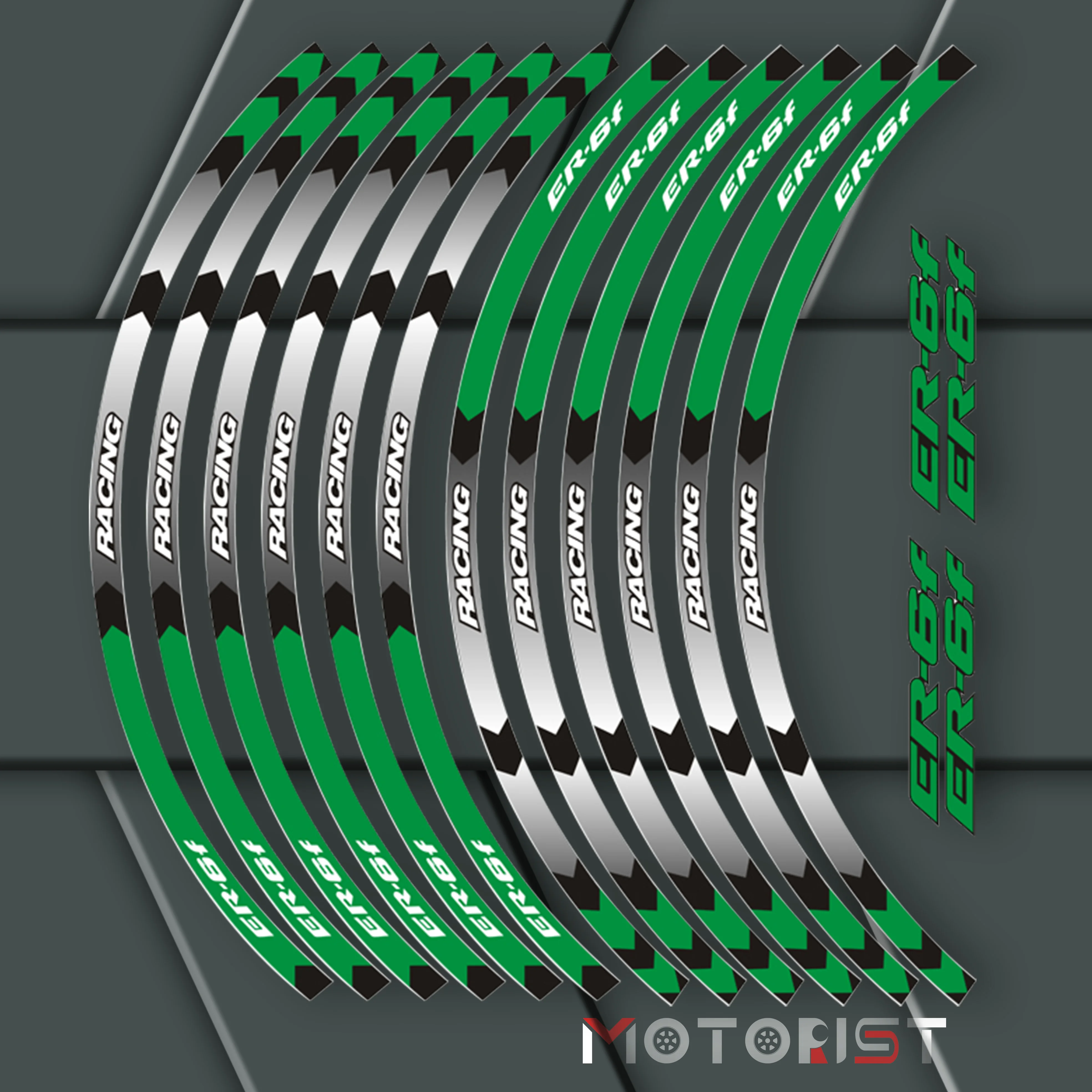 a set of 12pcs high quality motorcycle wheel decals waterproof Reflective stickers rim stripes For KAWASAKI ER-6F
a set of 12pcs high quality motorcycle wheel decals waterproof Reflective stickers rim stripes For KAWASAKI ER-6F