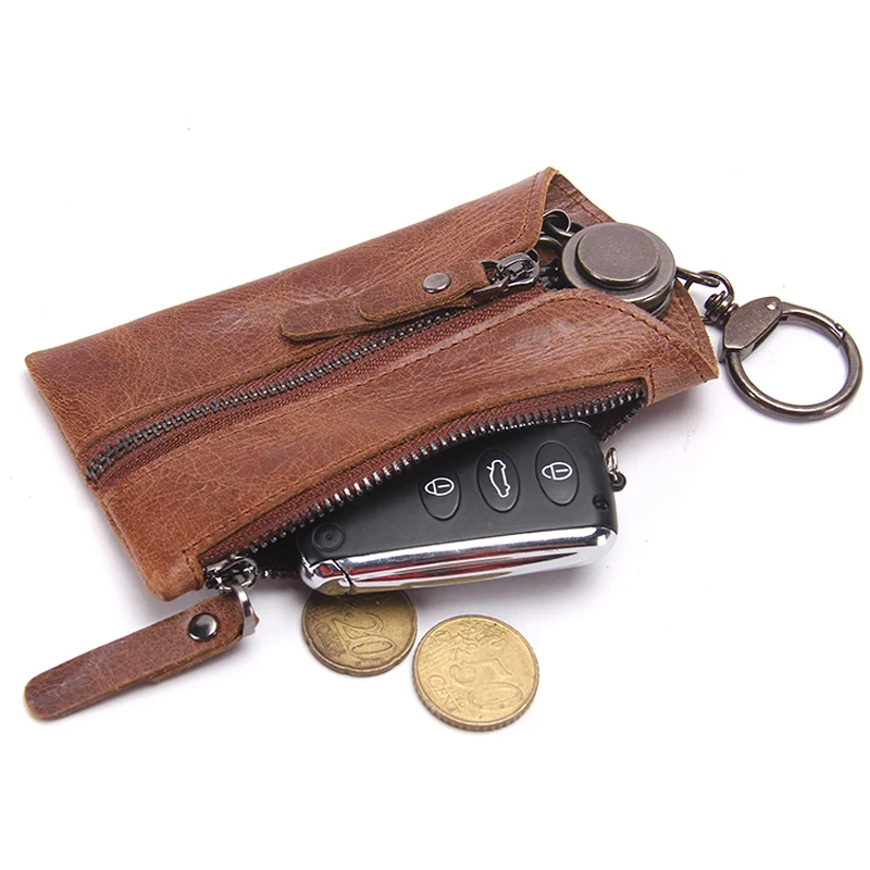 Hot Sale New Vintage Genuine Cow Leather Men Car Key Wallets Keychain Covers Zipper Style Keys Case Holder Housekeeper Organizer
Hot Sale New Vintage Genuine Cow Leather Men Car Key Wallets Keychain Covers Zipper Style Keys Case Holder Housekeeper Organizer