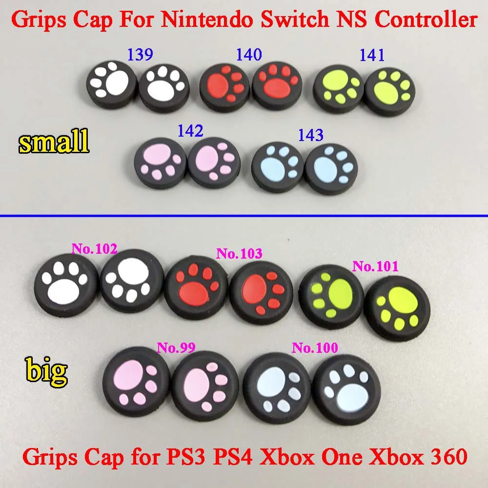 100pcs For Nintendo Switch Cat Paw Claw Silicone Analog Controller Stick cap Grips Cap for PS3 for PS4 for Xbox 360 ONE
100pcs For Nintendo Switch Cat Paw Claw Silicone Analog Controller Stick cap Grips Cap for PS3 for PS4 for Xbox 360 ONE