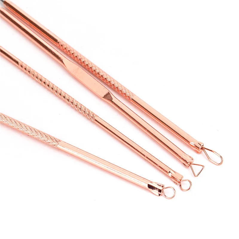 4PCS Rose Gold Stainless Steel Blackhead Extractor Removers Pimple Acne Treatment Needle
4PCS Rose Gold Stainless Steel Blackhead Extractor Removers Pimple Acne Treatment Needle