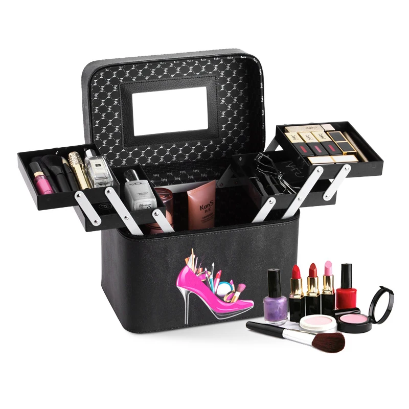 Woman Large Capacity Multilayer Storage Box Portable Beautiful Suitcase Professional Makeup Organizer Fashion Cosmetic Bag
Woman Large Capacity Multilayer Storage Box Portable Beautiful Suitcase Professional Makeup Organizer Fashion Cosmetic Bag