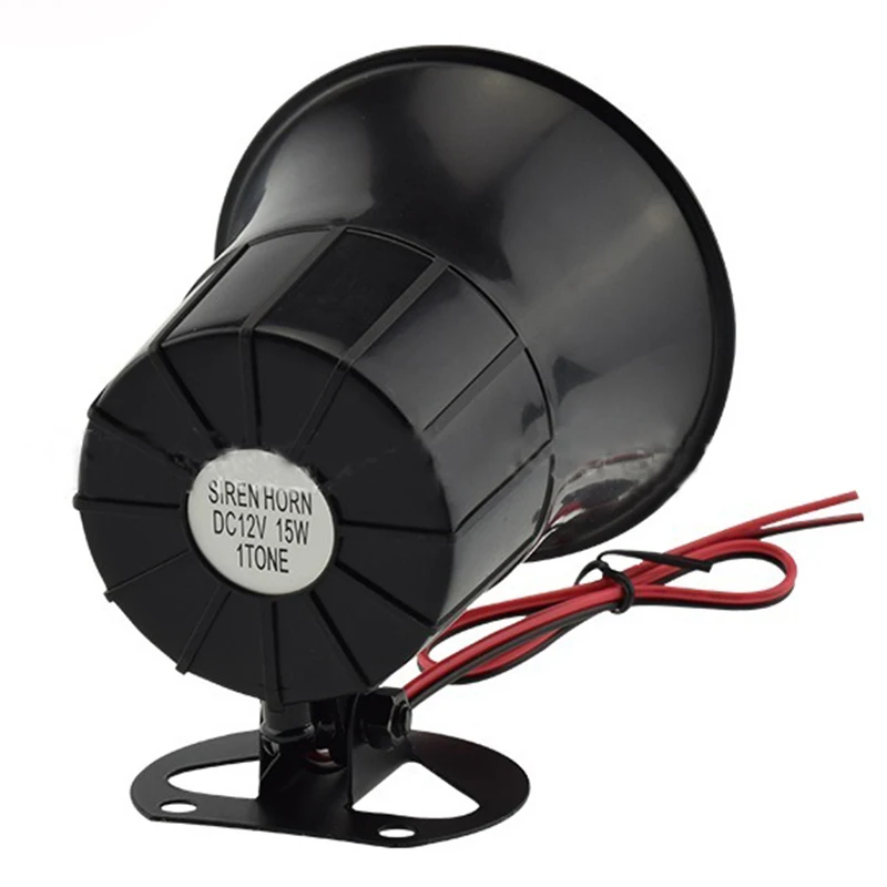 Горячий открытый DC 12V проводной громкий сигнал сирены Рог с кронштейном для