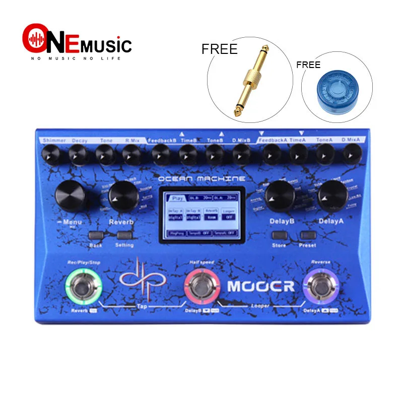 Mooer Ocean Machine Devin Townsend signature guitar pedal premium Dual delay reverb and looer effect guitar pedal
Mooer Ocean Machine Devin Townsend signature guitar pedal premium Dual delay reverb and looer effect guitar pedal