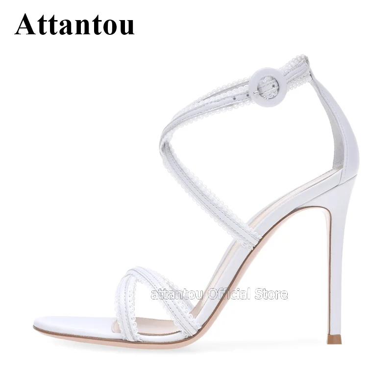 Fashion Designer Gladiators White Black Sheepskin Leather Lady Heeled Sandals Open Toe Summer Dress Shoes
Fashion Designer Gladiators White Black Sheepskin Leather Lady Heeled Sandals Open Toe Summer Dress Shoes