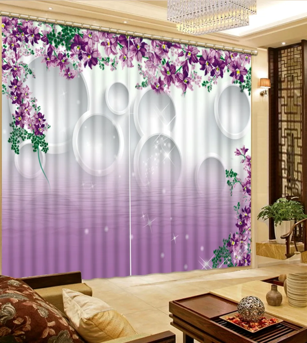 3D Curtain Luxury Blackout 3D Window Curtains For Living Room Bedroom Purple flowers Round Stars Blackout Shade Window Curtains
3D Curtain Luxury Blackout 3D Window Curtains For Living Room Bedroom Purple flowers Round Stars Blackout Shade Window Curtains