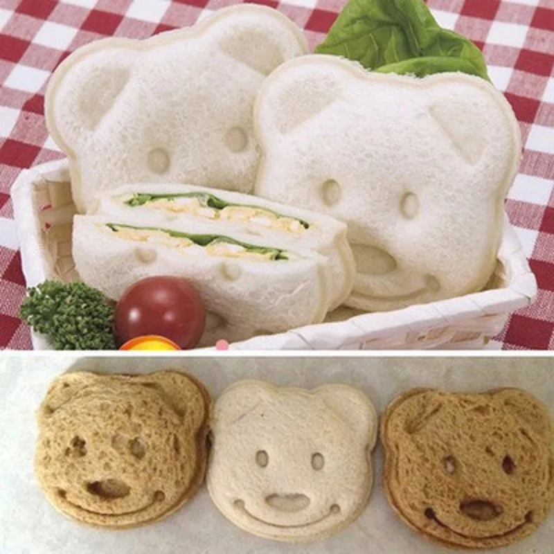 100pcs DIY Cartoon Bear Design Sandwich Cutter Bread Biscuits Embossed Device Breakfast Toast Maker Sandwich Mould W9624
100pcs DIY Cartoon Bear Design Sandwich Cutter Bread Biscuits Embossed Device Breakfast Toast Maker Sandwich Mould W9624
