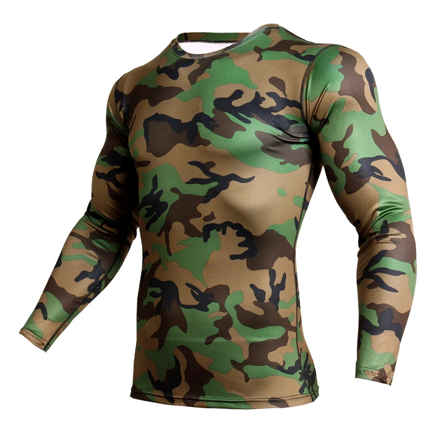 Army Green Running Camo T-Shirt Men Sports Shirt Compression Tights Sportswear Gym Shirt Men Rashgard Long Sleeve T-shirt Fitnes
Army Green Running Camo T-Shirt Men Sports Shirt Compression Tights Sportswear Gym Shirt Men Rashgard Long Sleeve T-shirt Fitnes
