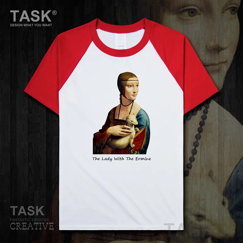 Personality fashion oil painting mens t-shirt The Lady With The Ermine retro print Short sleeve clothes cotton summer casual new
Personality fashion oil painting mens t-shirt The Lady With The Ermine retro print Short sleeve clothes cotton summer casual new