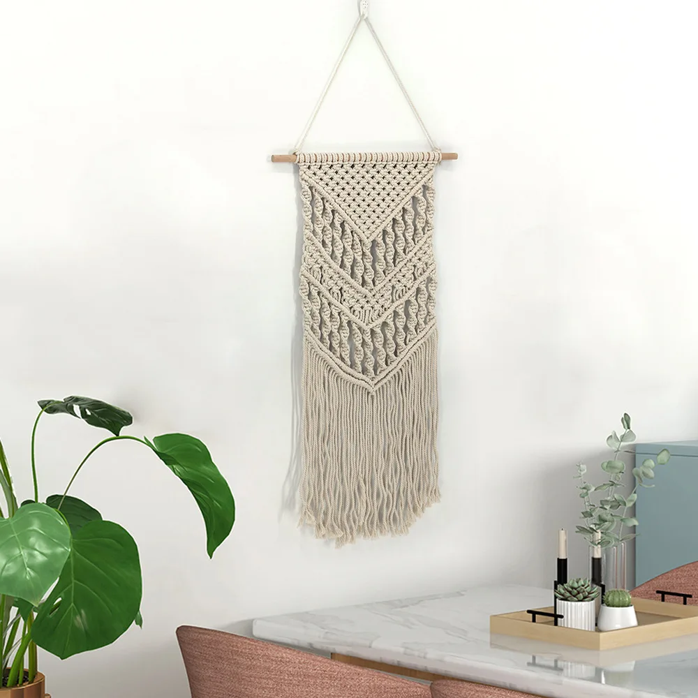LYN&GY Hanging Bohemian Macrame Woven Handmade Tapestry Knitting Wall Tapisserie Craft Wedding Gift Home Decoration
LYN&GY Hanging Bohemian Macrame Woven Handmade Tapestry Knitting Wall Tapisserie Craft Wedding Gift Home Decoration