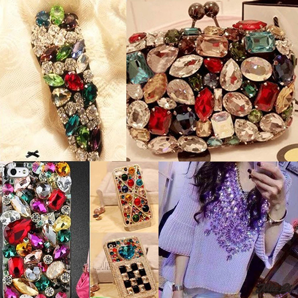 Top Quality Glitter Crystal Sew On Rhinestone With Claw Diy Colorful Dress Stones Glass Rhinestones For Clothing 50PCS/BAG
Top Quality Glitter Crystal Sew On Rhinestone With Claw Diy Colorful Dress Stones Glass Rhinestones For Clothing 50PCS/BAG