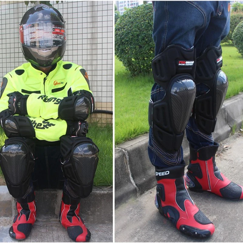 PRO-BIKER Motorcycle Carbon Fiber Kneedpads Elbow & Knee Pads Protectors Guards Motocross Equipment Knee Protection Gear
PRO-BIKER Motorcycle Carbon Fiber Kneedpads Elbow & Knee Pads Protectors Guards Motocross Equipment Knee Protection Gear