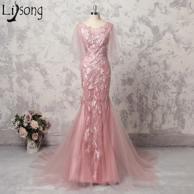 Elegant Pink Mermaid Prom Dresses 2018 Real Photos Lace Appliques Tulle Evening Wear Party Gowns Gala Jurken Robe de soiree
Elegant Pink Mermaid Prom Dresses 2018 Real Photos Lace Appliques Tulle Evening Wear Party Gowns Gala Jurken Robe de soiree