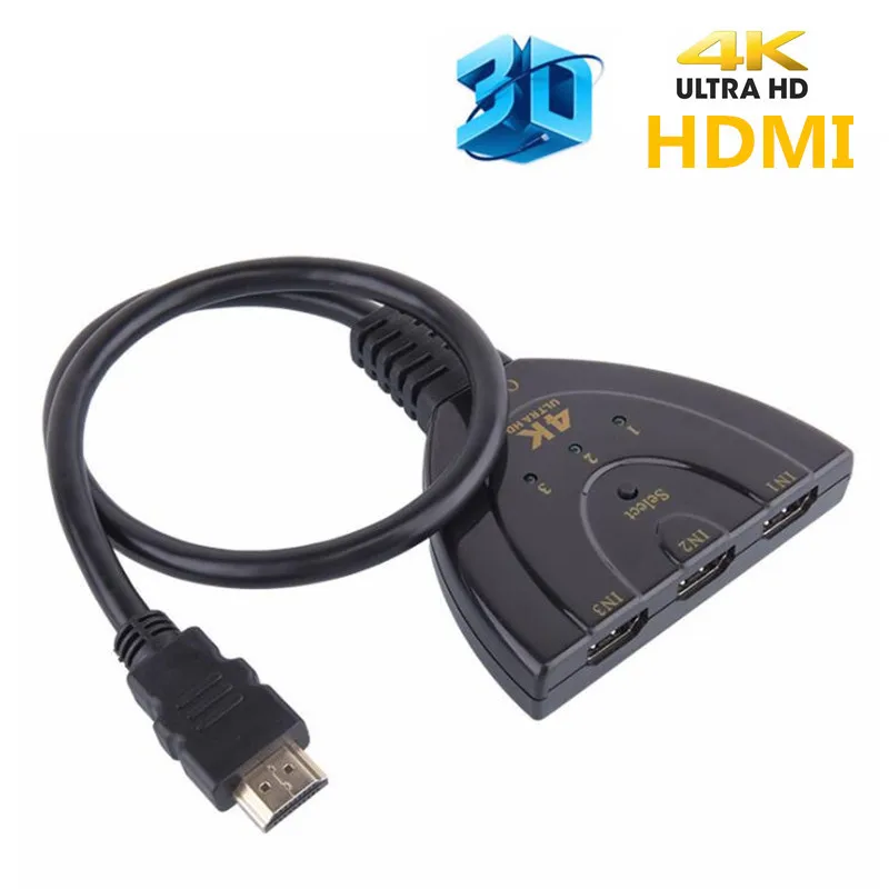 200 шт. 3 порта 4K HDMI Разветвитель переключатель 3в1 hdmi адаптер 1080P переключатель для HDTV DVD Xbox PS3 PS4 ноутбука и ПК
200 шт. 3 порта 4K HDMI Разветвитель переключатель 3в1 hdmi адаптер 1080P переключатель для HDTV DVD Xbox PS3 PS4 ноутбука и ПК
