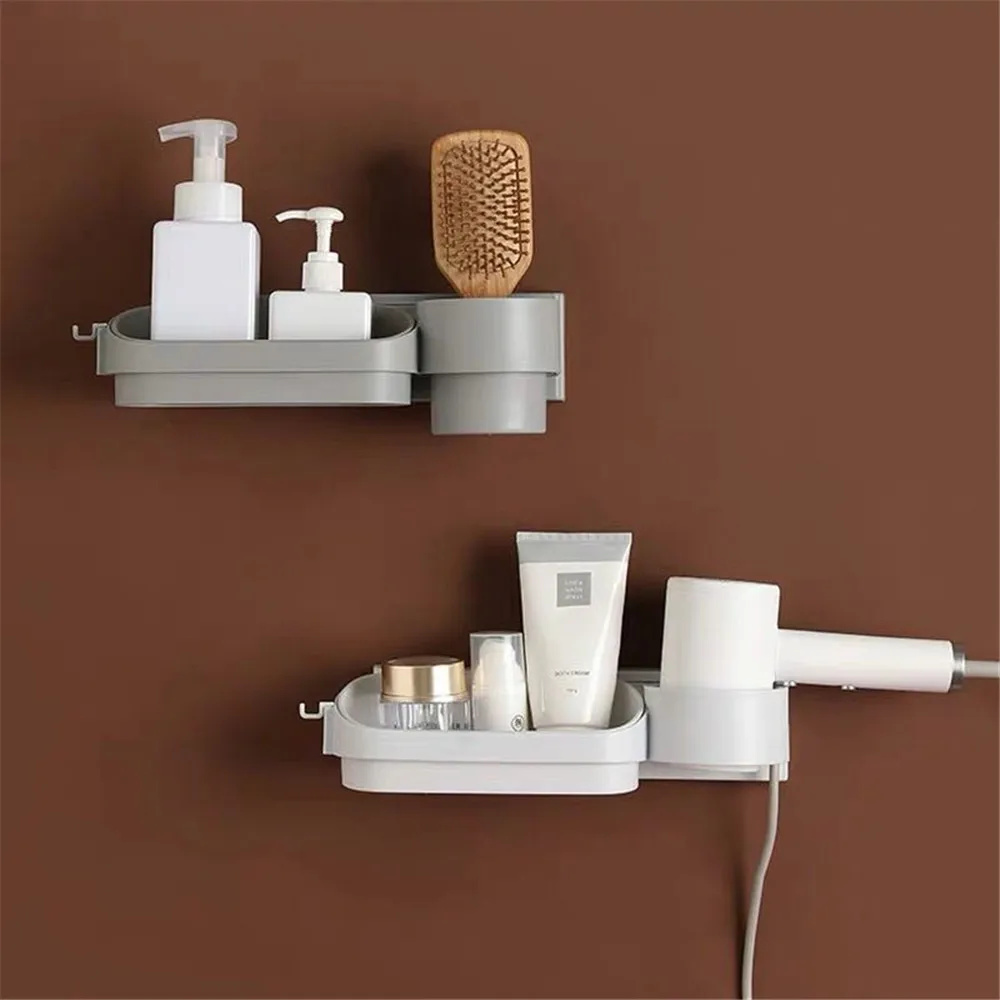 Bathroom Hair Dryer Holder Wall Mounted Rack Save Space Multi purpose Toilet Shelf Comb Storage Hair Dryer Rack
Bathroom Hair Dryer Holder Wall Mounted Rack Save Space Multi purpose Toilet Shelf Comb Storage Hair Dryer Rack