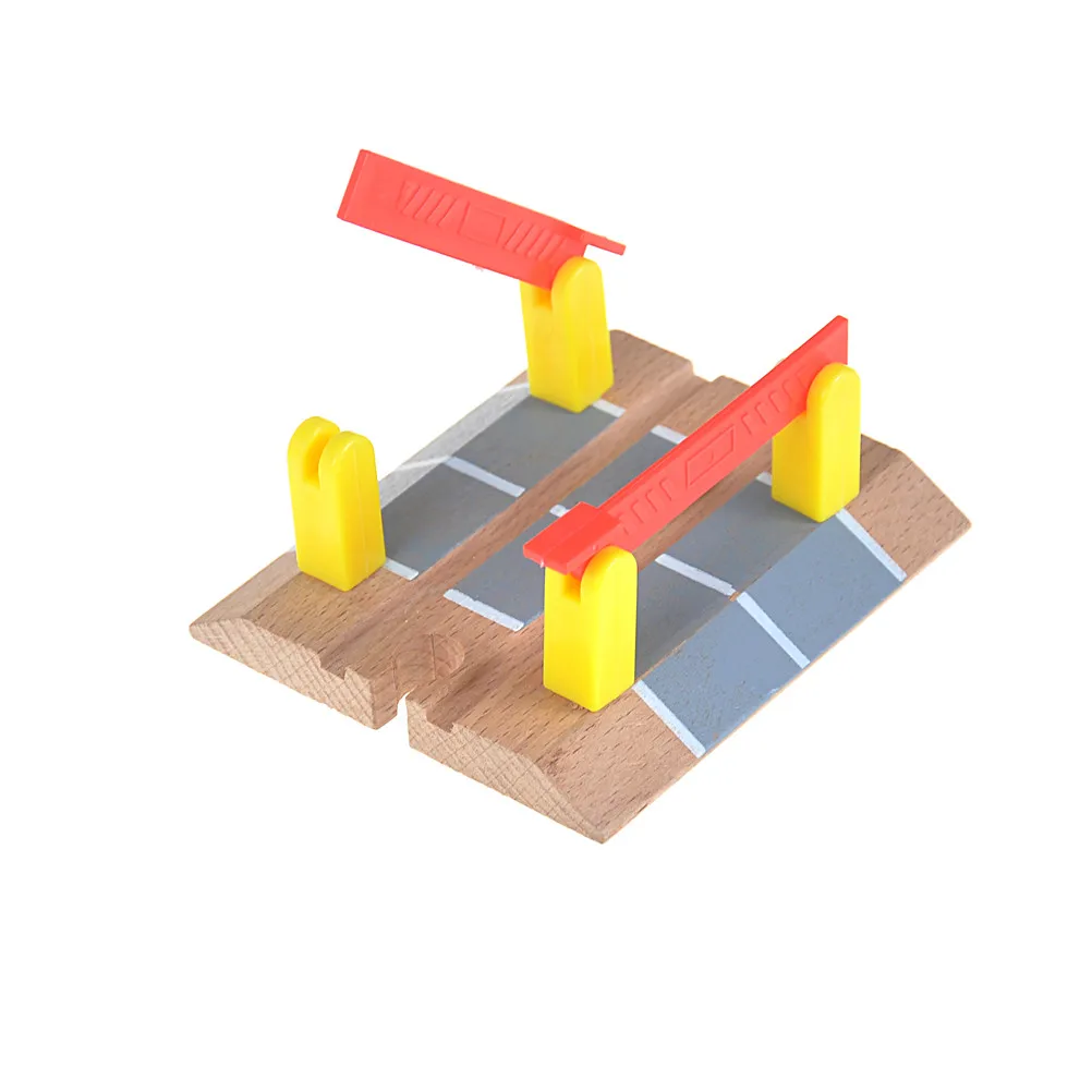 High Quality Wooden Railway Accessories Railroad Crossing Bridge Train Slot Track Toys For Baby Children Gift
High Quality Wooden Railway Accessories Railroad Crossing Bridge Train Slot Track Toys For Baby Children Gift