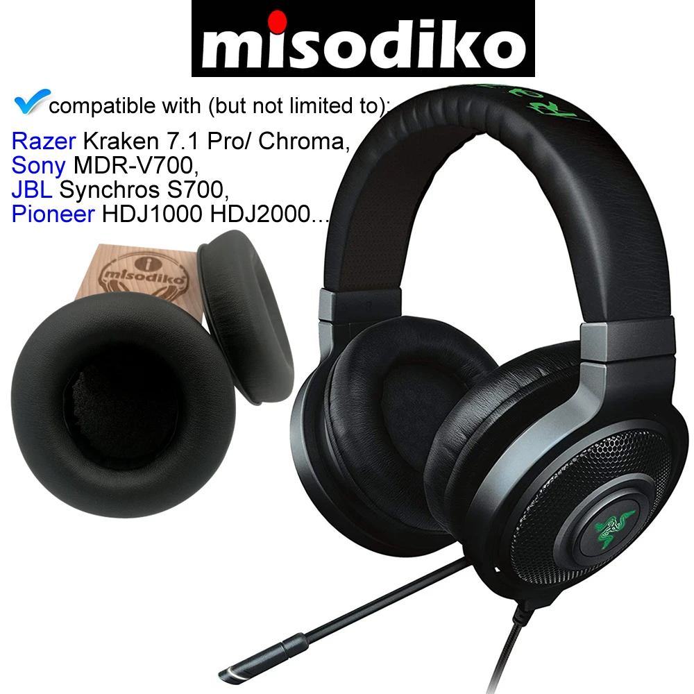 Запасные амбушюры misodiko для Razer Kraken 7,1 Chroma, Sony, JBL Synchros S700, Pioneer HDJ1000 HDJ2000
Запасные амбушюры misodiko для Razer Kraken 7,1 Chroma, Sony, JBL Synchros S700, Pioneer HDJ1000 HDJ2000