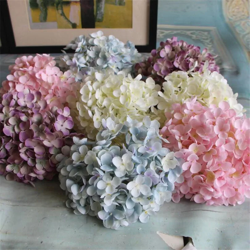 10pcs Artificial Hydrangea Flower Heads Plastics Flowers Big Hydrangea Head four Colors for Wedding Party Table Floral Decor
10pcs Artificial Hydrangea Flower Heads Plastics Flowers Big Hydrangea Head four Colors for Wedding Party Table Floral Decor
