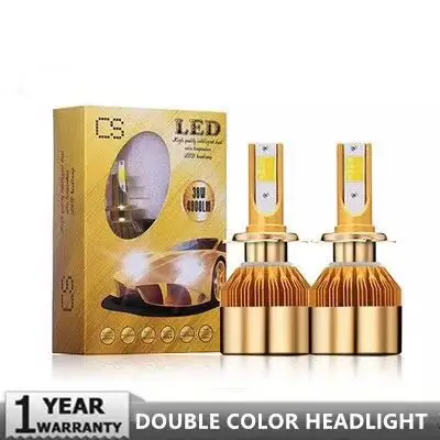 Super Bright dual color Car H4 H7 H11 LED Headlight Kit 880 9005 9006 COB Chips Replacement 3000K 6000K H1 H3 9012 LED Bulbs
Super Bright dual color Car H4 H7 H11 LED Headlight Kit 880 9005 9006 COB Chips Replacement 3000K 6000K H1 H3 9012 LED Bulbs