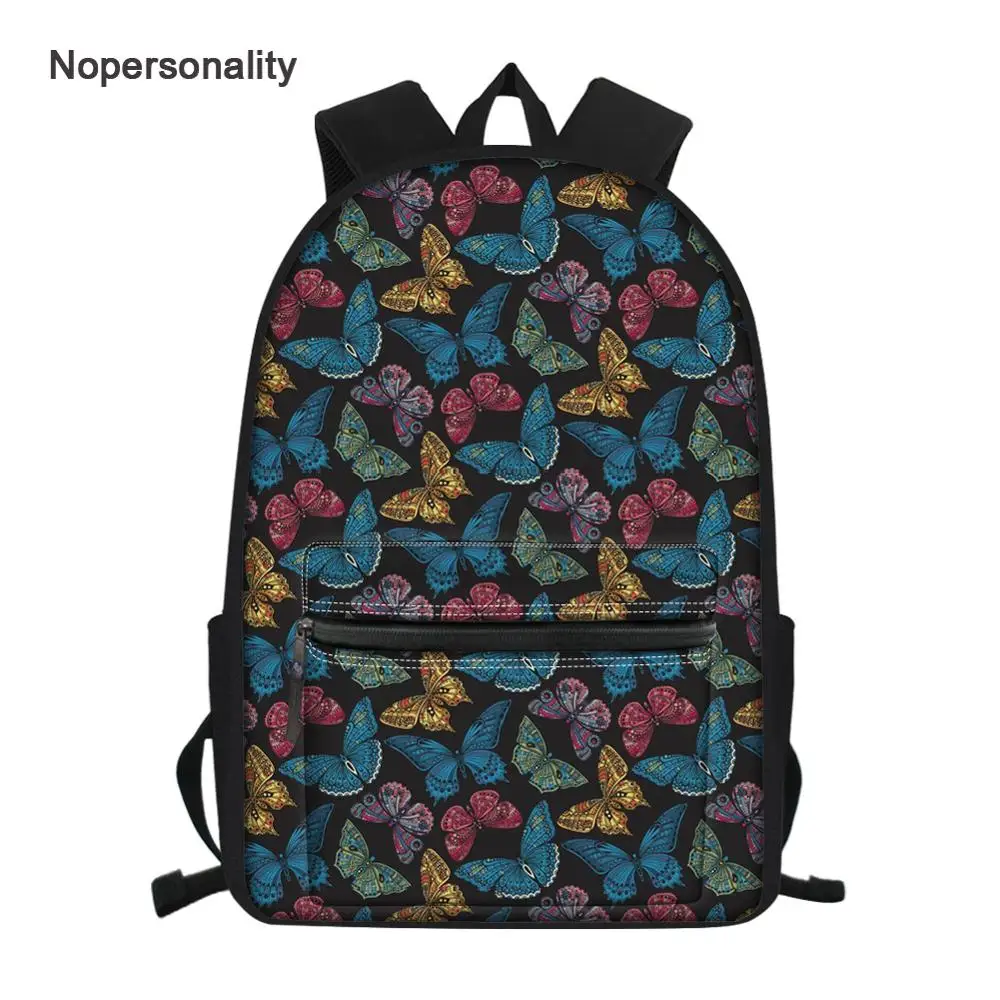 Nopersonality Pretty Butterfly Backpack for Teenager Girls Trend Fashion Children School Bookbags Polyester Women Travel Backbag
Nopersonality Pretty Butterfly Backpack for Teenager Girls Trend Fashion Children School Bookbags Polyester Women Travel Backbag