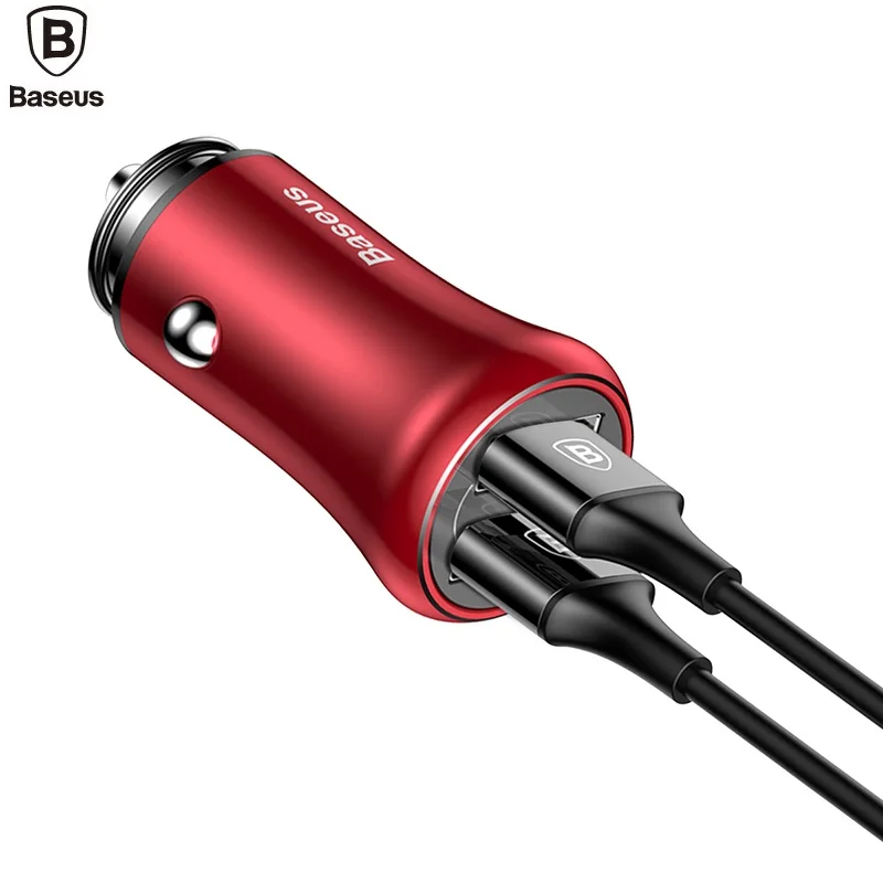 BASEUS бренд джентльмен серии 4.8A Быстрая зарядка двойной Переходник USB для зарядки в