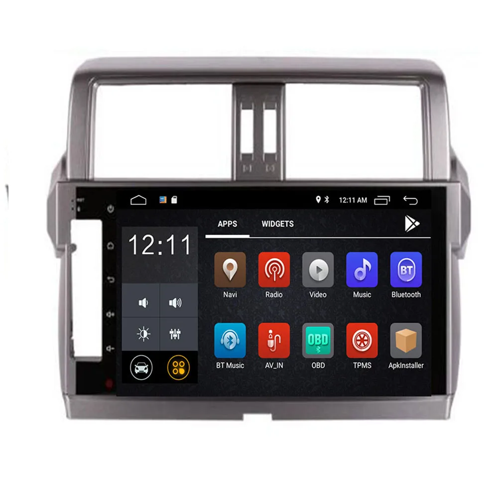 10 2 "Android Octa 8 Core 4G RAM 64G ROM автомобильный dvd плеер для Toyota Prado 150 2014 2017 магнитофон BT WIFI