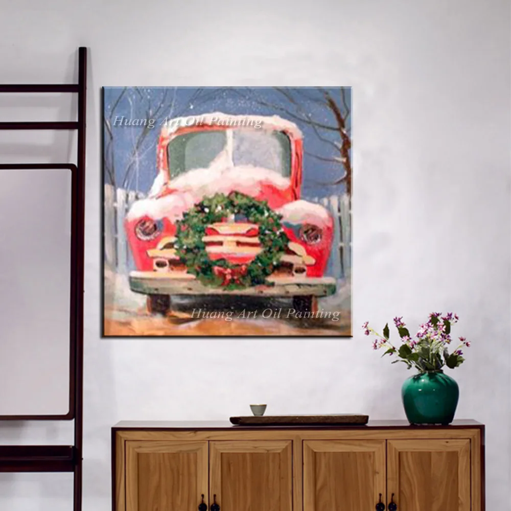 Handmade Snow Landscape Oil Painting on Canvas For Children or Living Room Decor Hand Painted Cartoon Rose Red Car Paintings
Handmade Snow Landscape Oil Painting on Canvas For Children or Living Room Decor Hand Painted Cartoon Rose Red Car Paintings