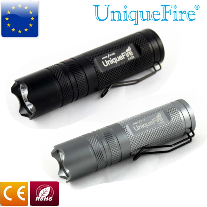 

UniqueFire LED Flashlight UF-A40B Q5 3 Modes Gray/Black Led Torch Aluminum alloy Lamp Lanterna For 1*16340 Battery