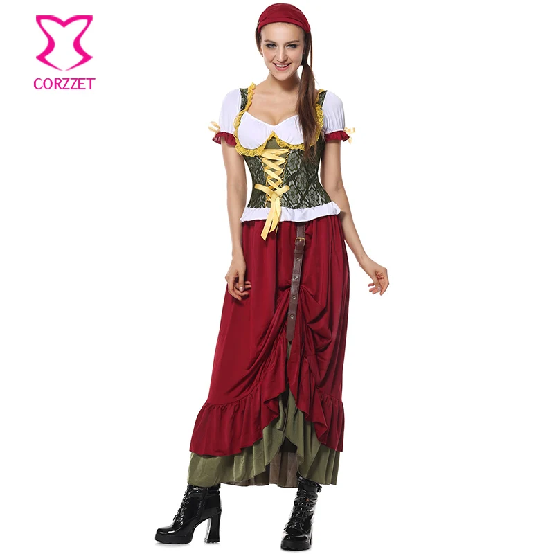 German Bavarian Costume Cospaly Beer Girl Fancy Long Dress Oktoberfest Maid Outfit Sexy Costumes For Adult Women Halloween
German Bavarian Costume Cospaly Beer Girl Fancy Long Dress Oktoberfest Maid Outfit Sexy Costumes For Adult Women Halloween