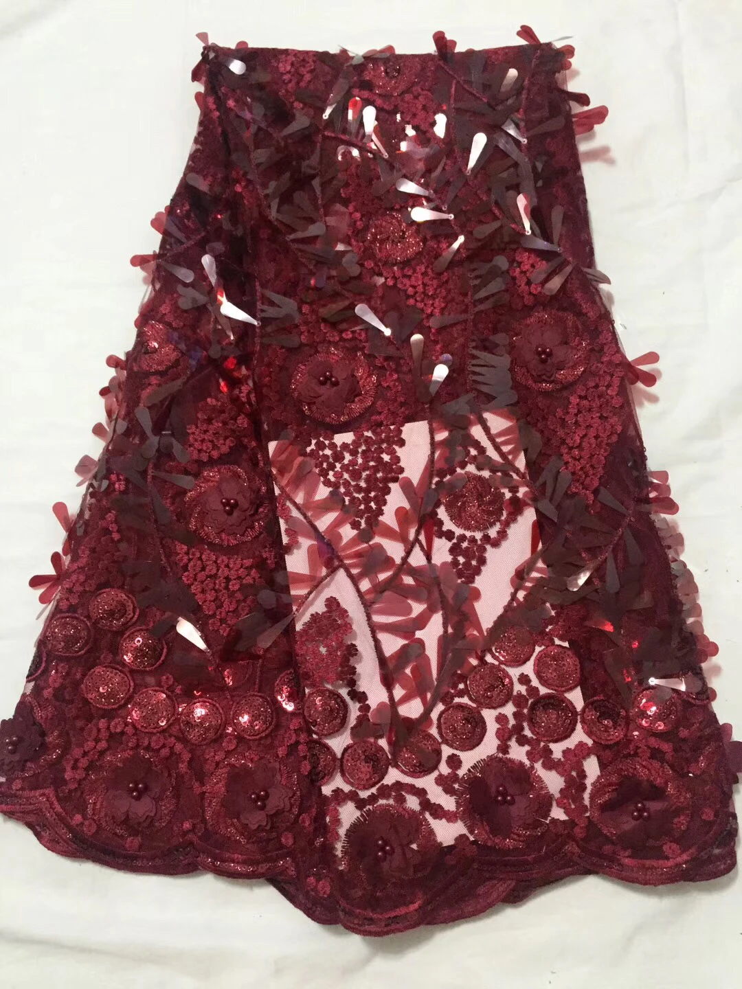 African Beaded Lace Fabric 2018 High Quality Sequin Lace Material Wine French Lace Fabric Nigerian Tulle Mesh Lace Fabric LCD917
African Beaded Lace Fabric 2018 High Quality Sequin Lace Material Wine French Lace Fabric Nigerian Tulle Mesh Lace Fabric LCD917